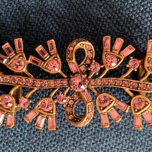 Oscar De La Renta Rose Gold Brooch